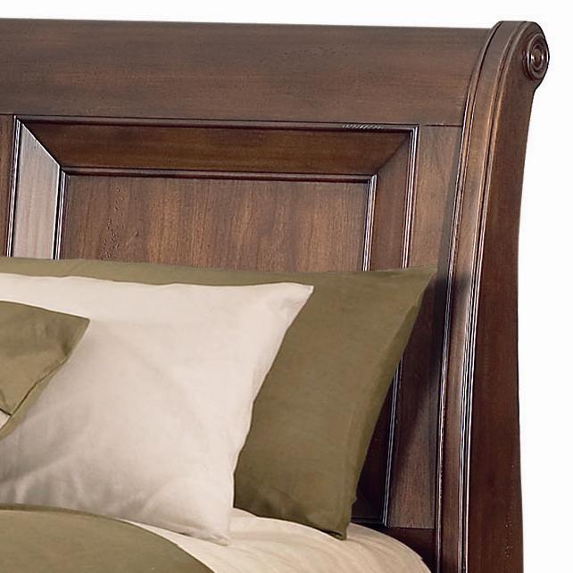 Aspenhome Richmond King Platform Bed with Sleigh Headboard & Storage